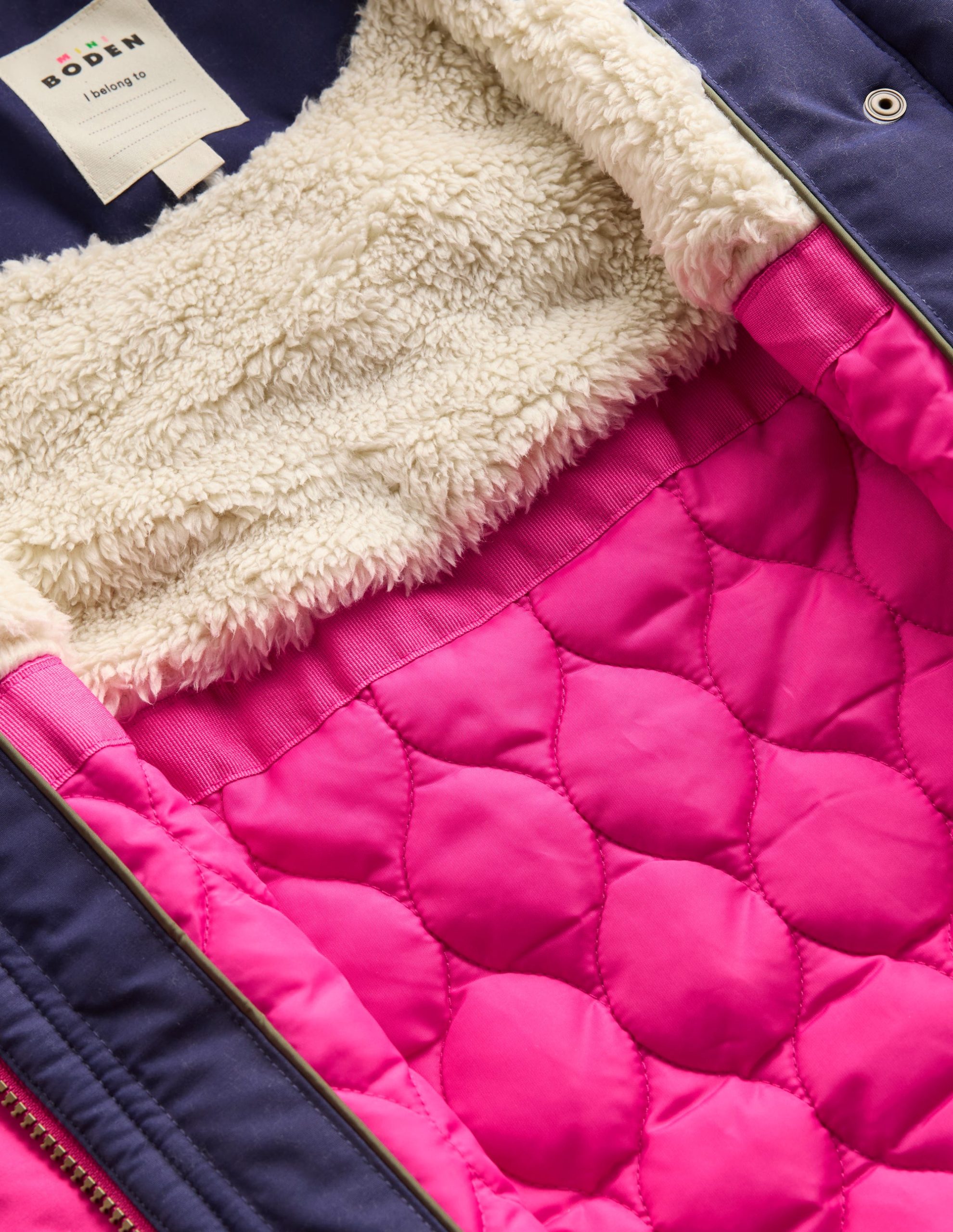 Joni Quilted Parka Coat-Multi Colourblock - Image 5