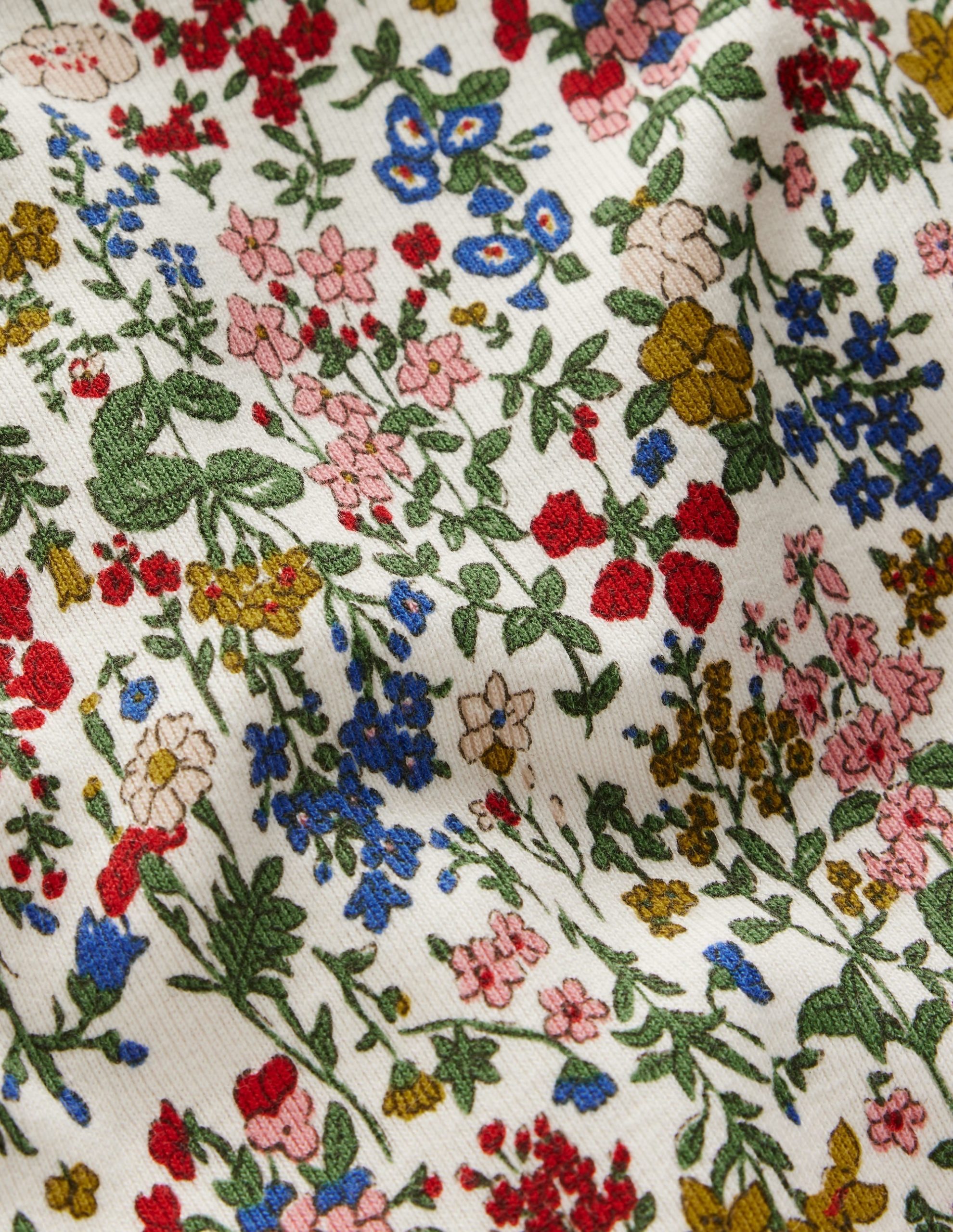 Snug Long John Pyjamas-Soft Ivory Floral - Image 3