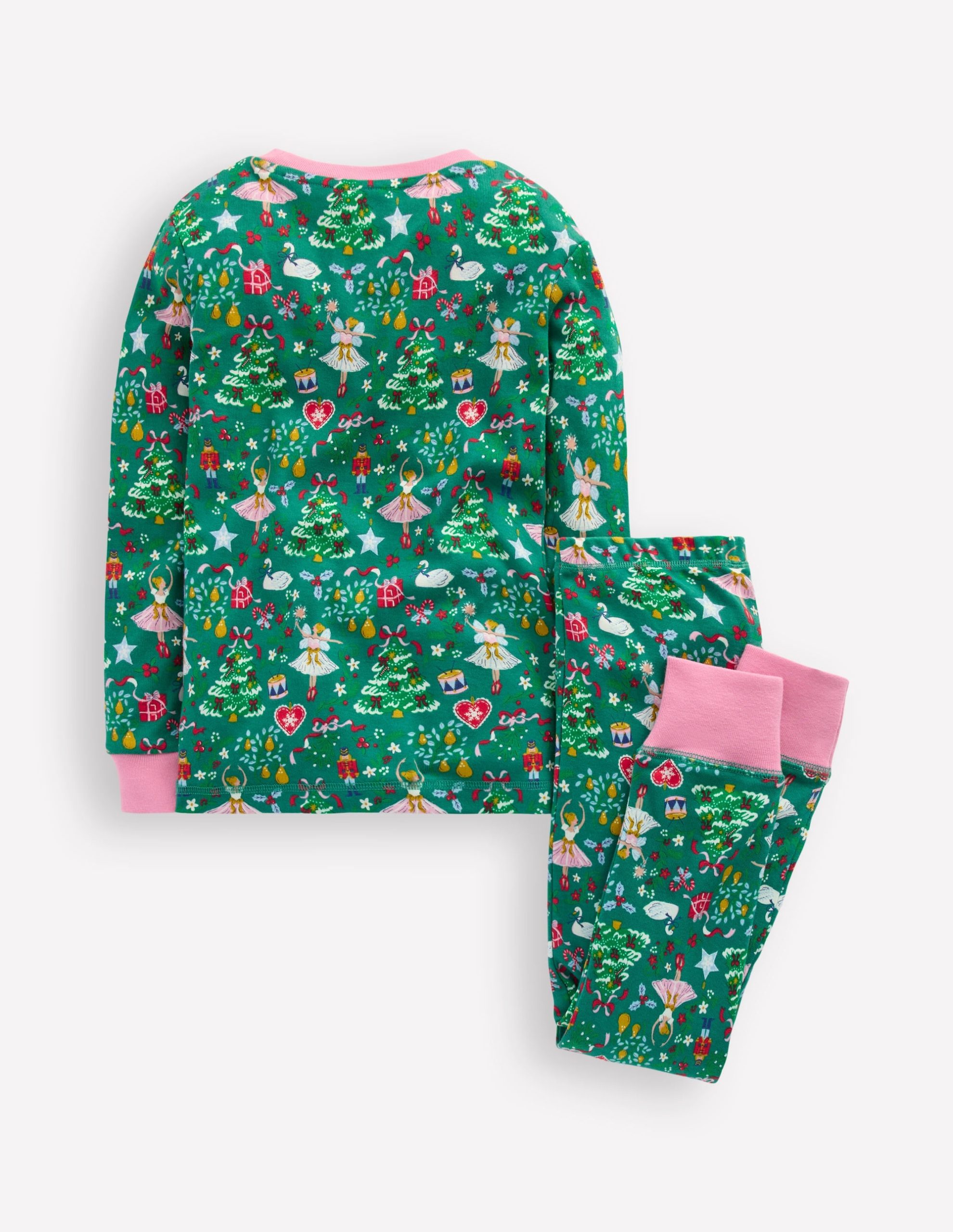 Snug Glow-in-the-dark Pyjamas-Jewel Green Nutcracker - Image 2