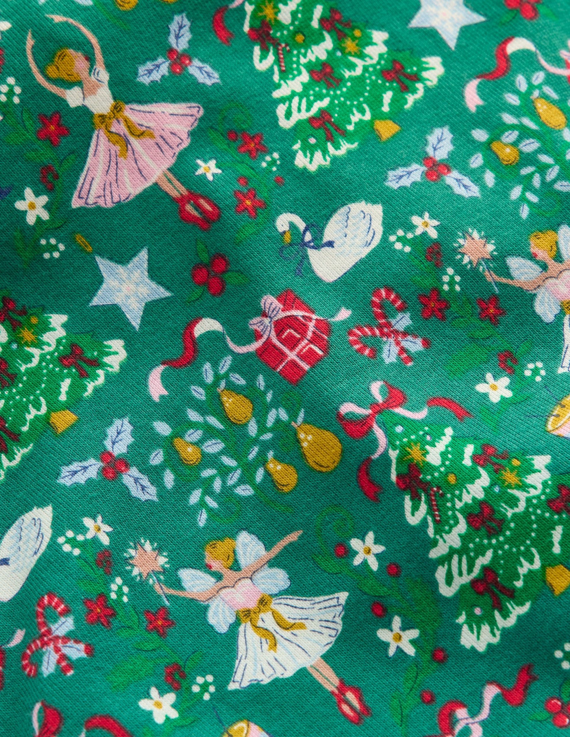 Snug Glow-in-the-dark Pyjamas-Jewel Green Nutcracker - Image 3