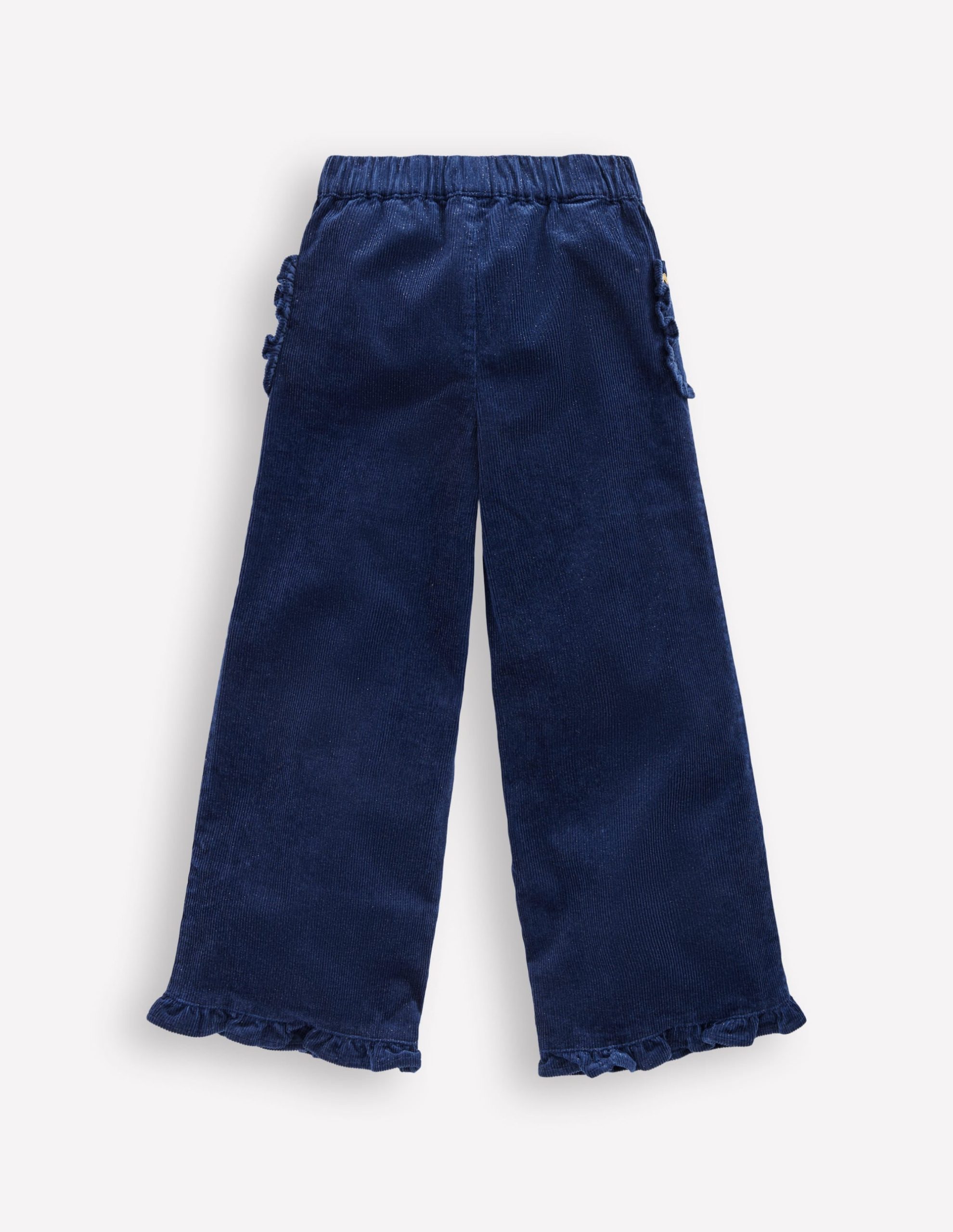 Cord Frill Pull On Pants-Navy Sparkle - Image 2