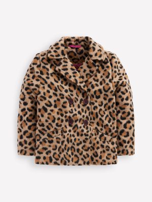 Pea Coat-Large Leopard Spot