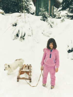 Cosy Fleece Joggers-Pink Haze