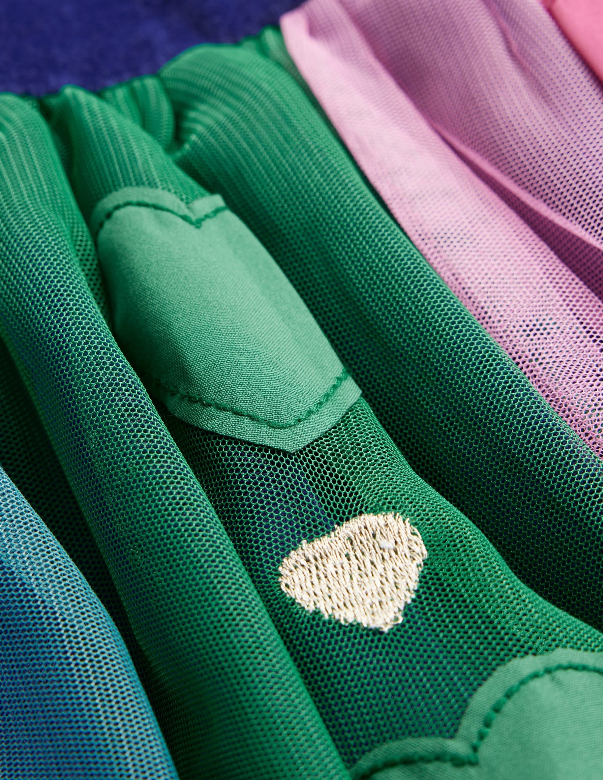 Velvet Tulle Occasion Dress-College Navy Hearts - Image 3