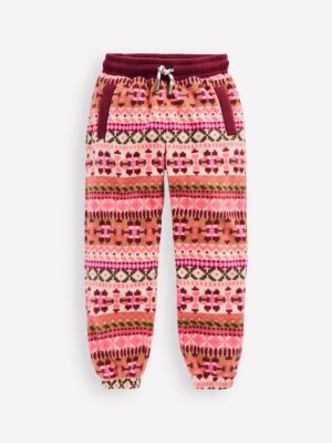 Cosy Geometric Joggers-Pink Aztec Geo