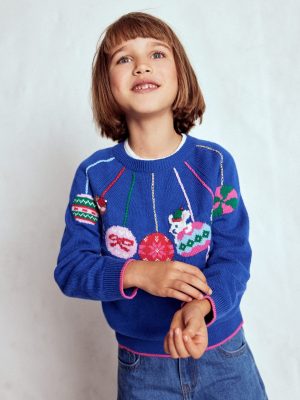 Fun Logo Sweater-College Navy Baubles