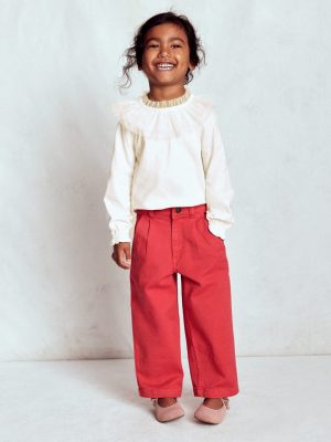 Tulle Jersey Top-Soft Ivory