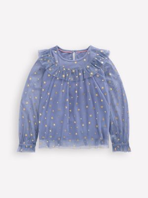 Tulle Party Top-Stormbolt Blue Stars