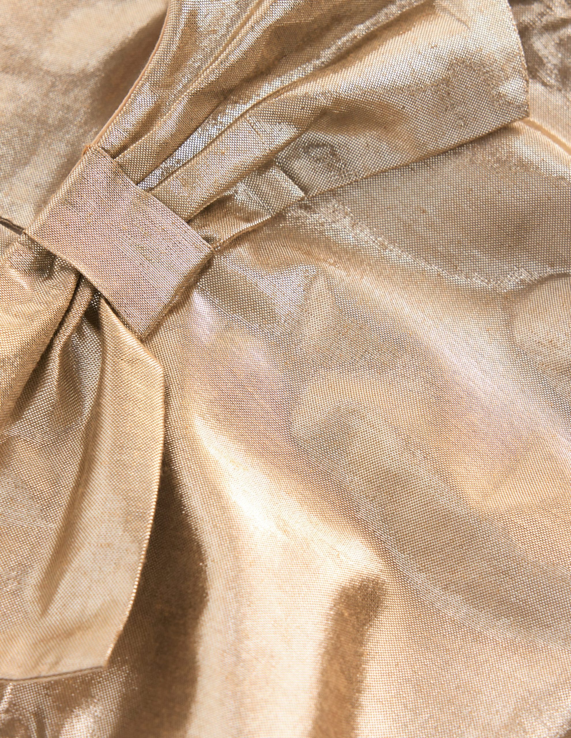 Bubble Hem Party Dress-Gold - Image 3