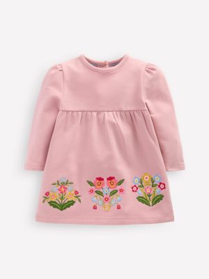 Sweatshirt Dress-Vintage Pink