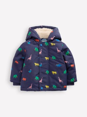 Boys 3-in-1 Coat-Navy Prehistoric Print