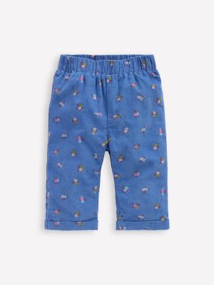 Cosy Lined Trousers-Bluejay Blue Spaced Ditsy