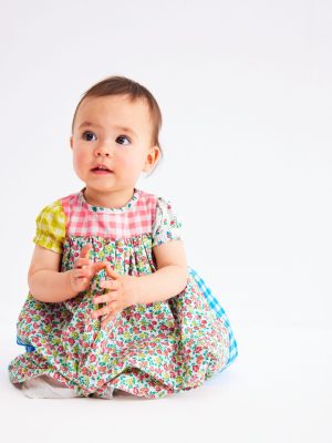 Gathered Woven Dress-Hotchpotch Multi