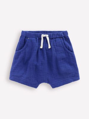 Boys Woven Shorts-Starboard Blue
