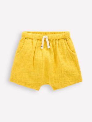 Boys Woven Shorts-Pineapple Yellow