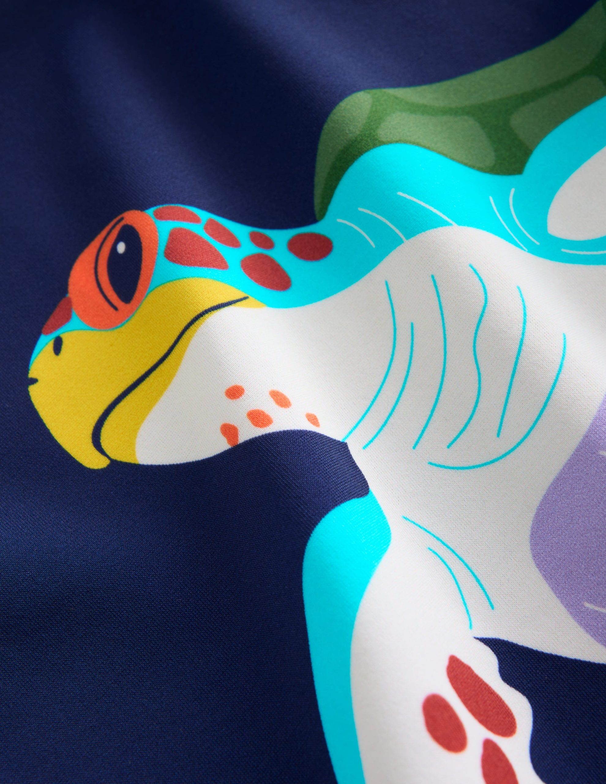 Fun Rash Vest Set-Aquamarine Blue Turtles - Image 3