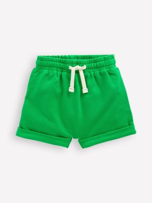 Boys Jersey Shorts-Sapling Green