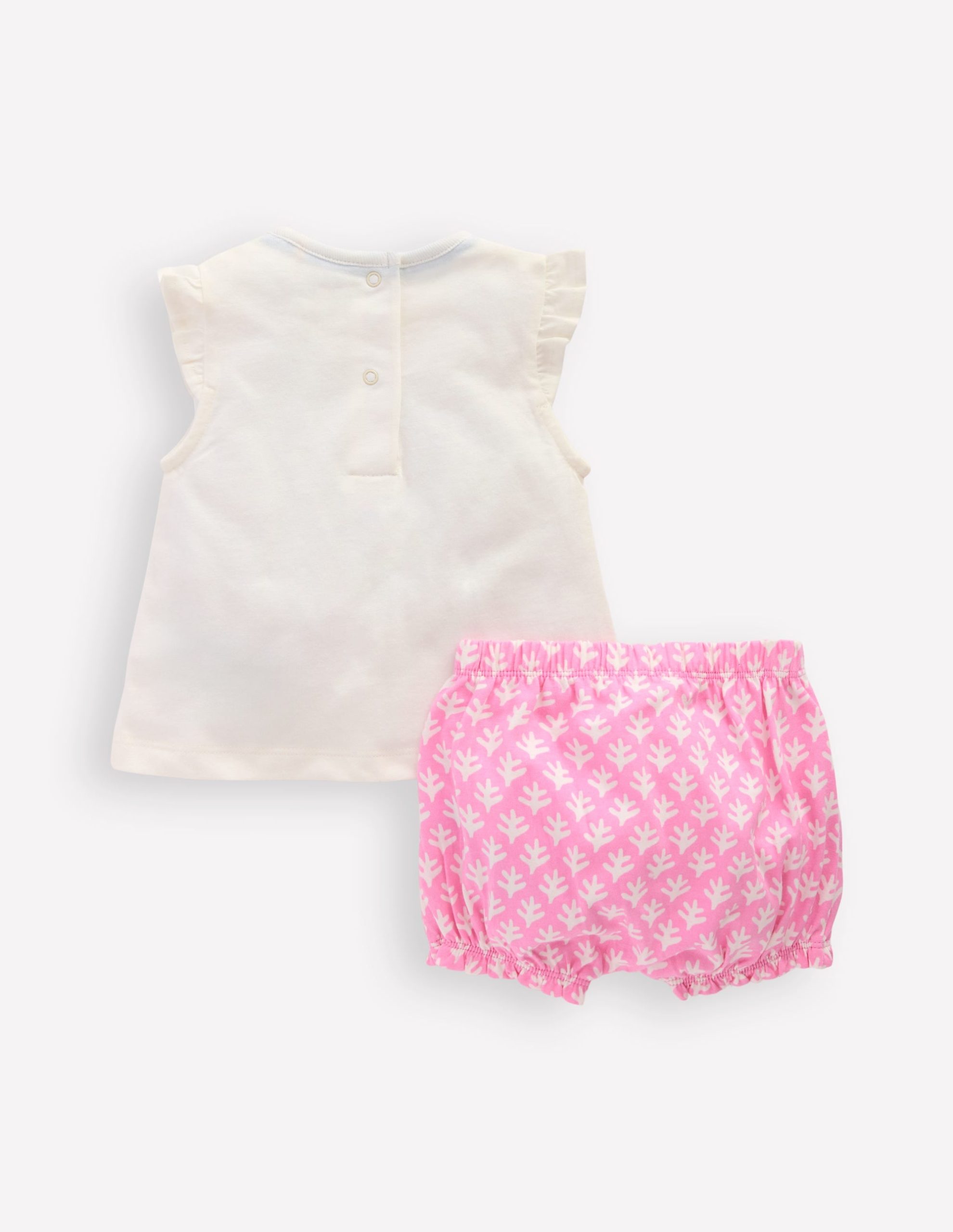 Ruffle Jersey Playset-Prism Pink and Coconut Milk - Image 2