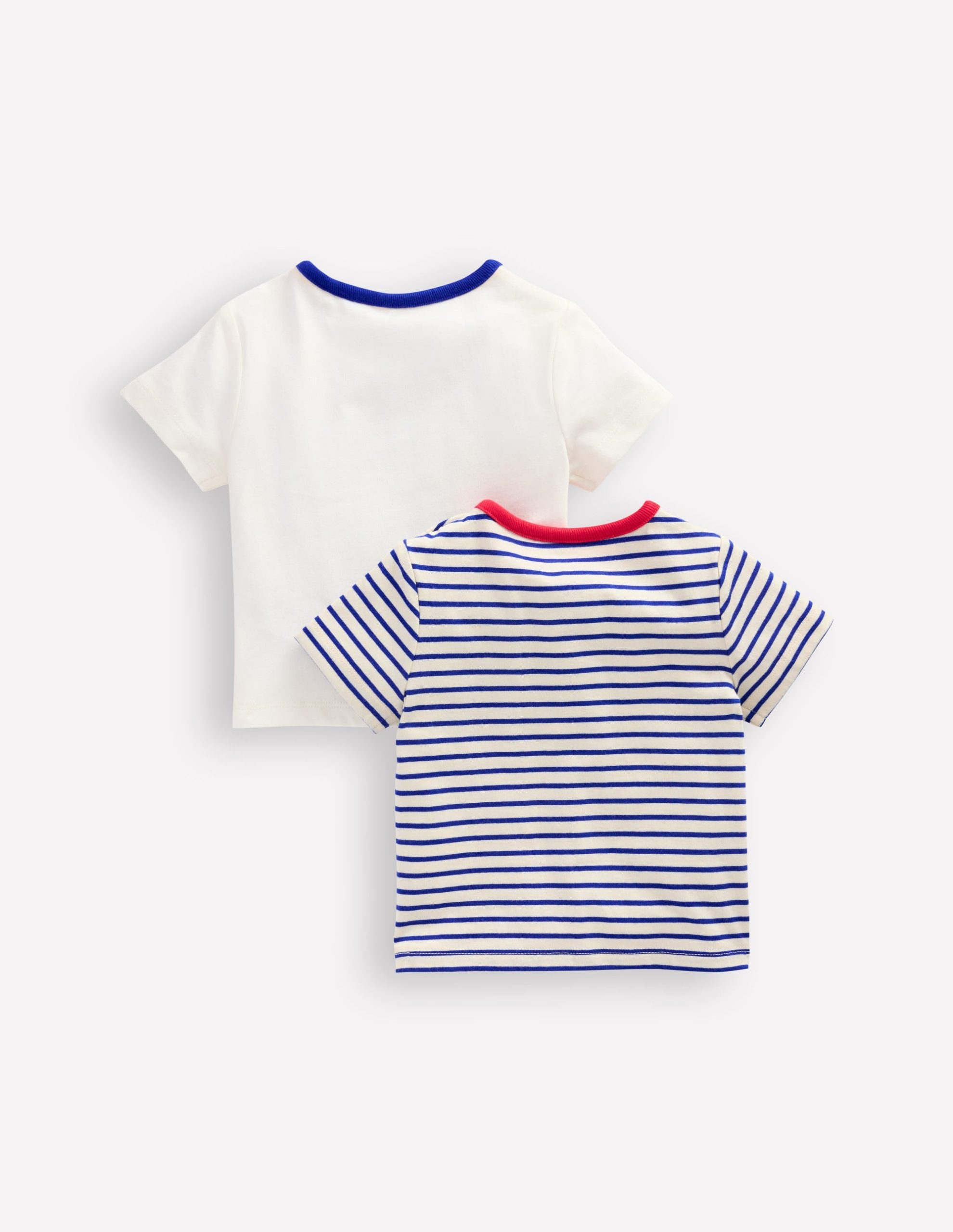 Twin Pack T-shirts-Ivory Stripe Twin Pack - Image 2