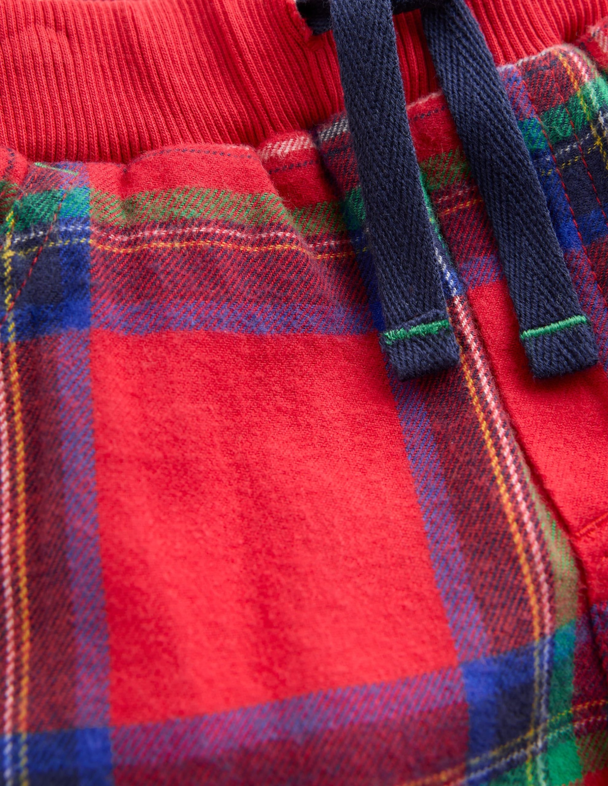 Cosy Lined Pants-Red Check - Image 3