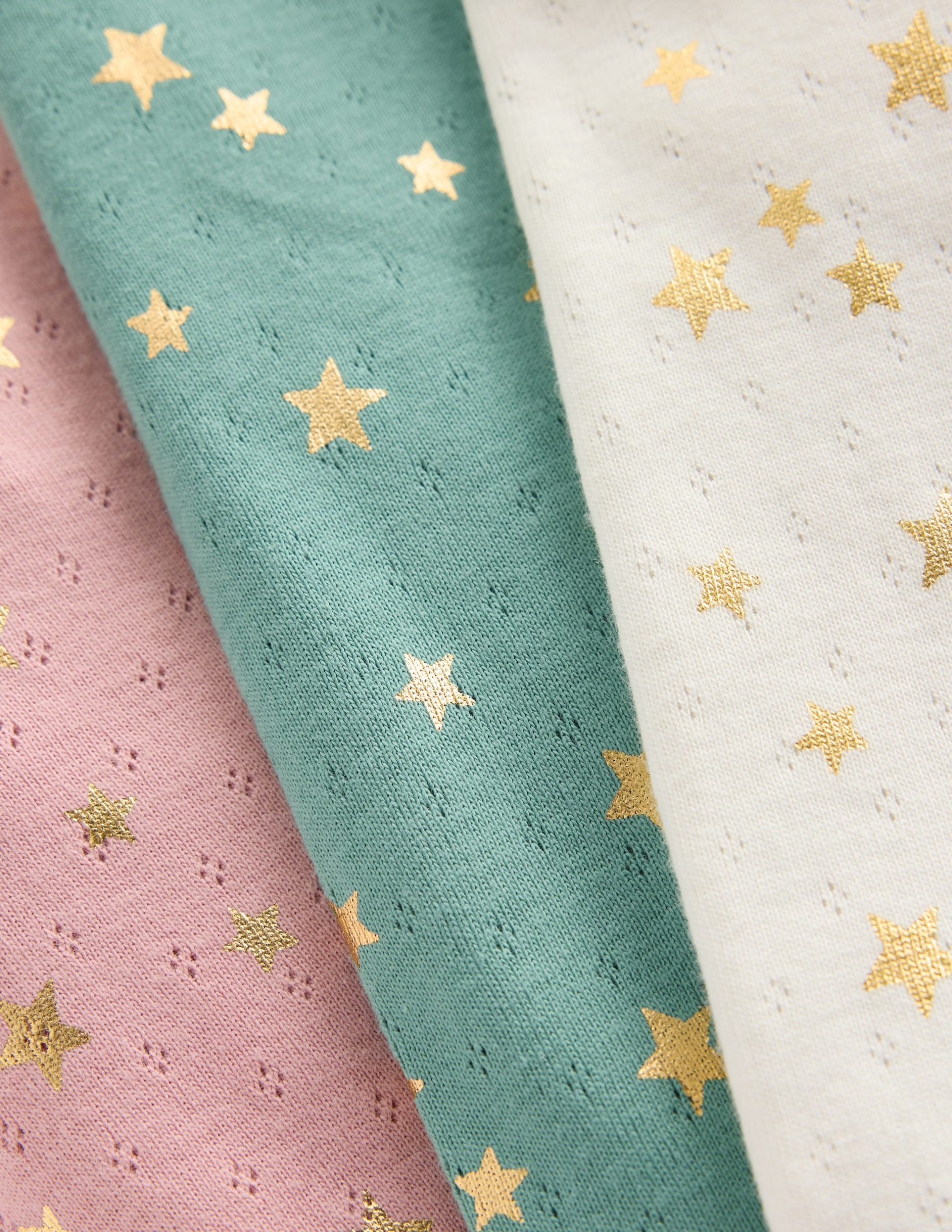 3-pack Pointelle Leggings-Multi Foil Stars - Image 2