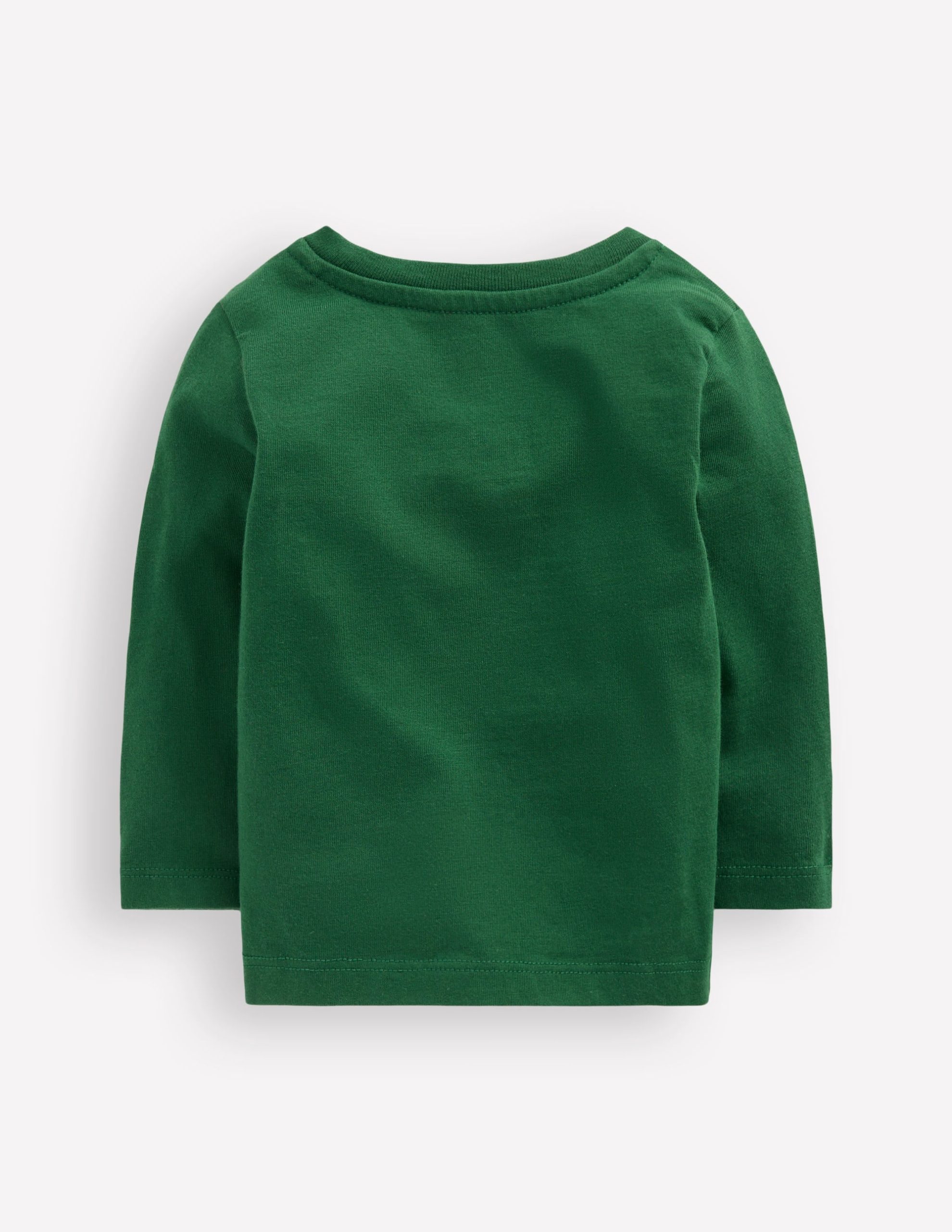 Long Sleeve Appliqu?? T-Shirt-Pine Green Nutcracker - Image 3