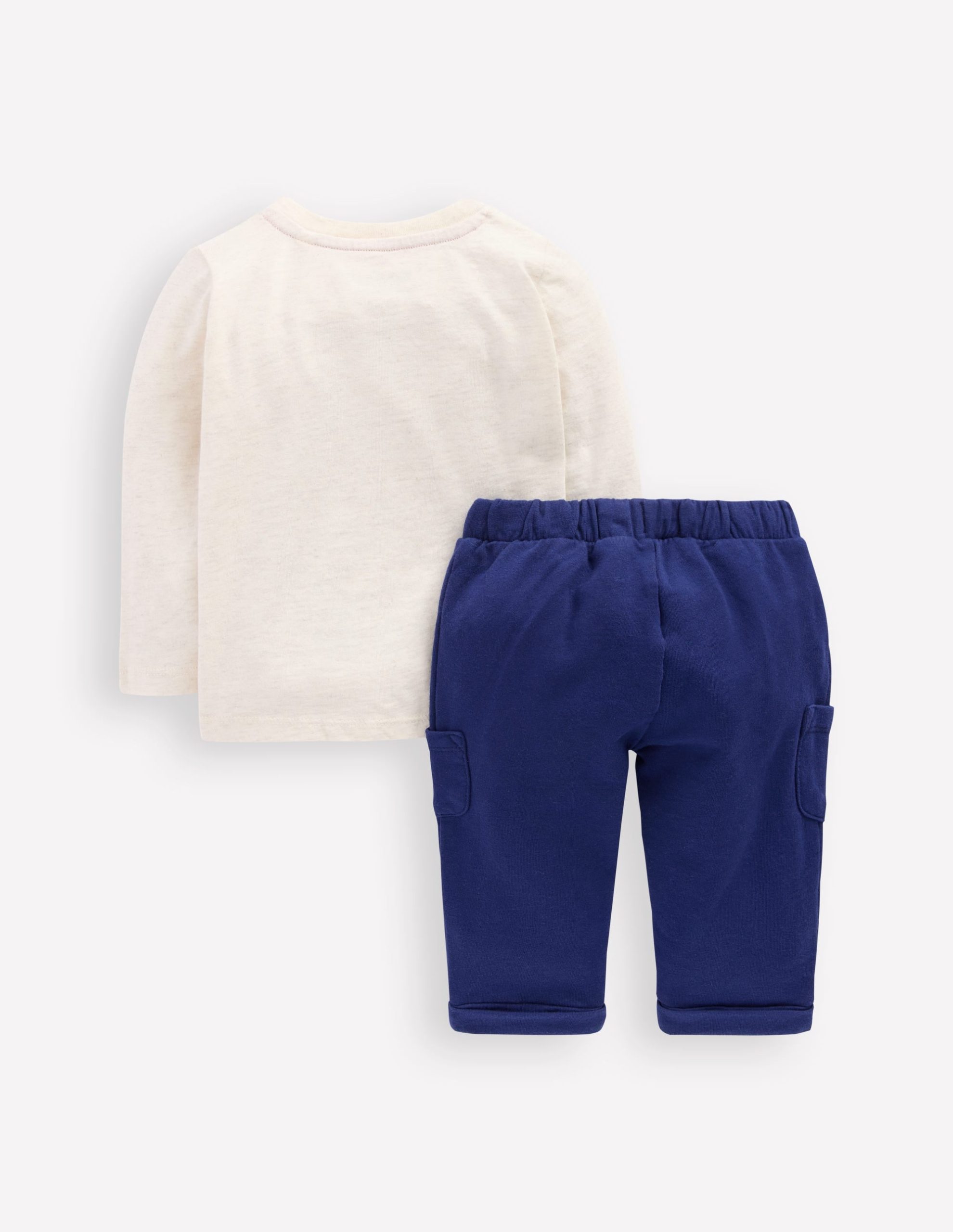 Appliqu?? Jersey Play Set-Oatmeal Marl Train - Image 2