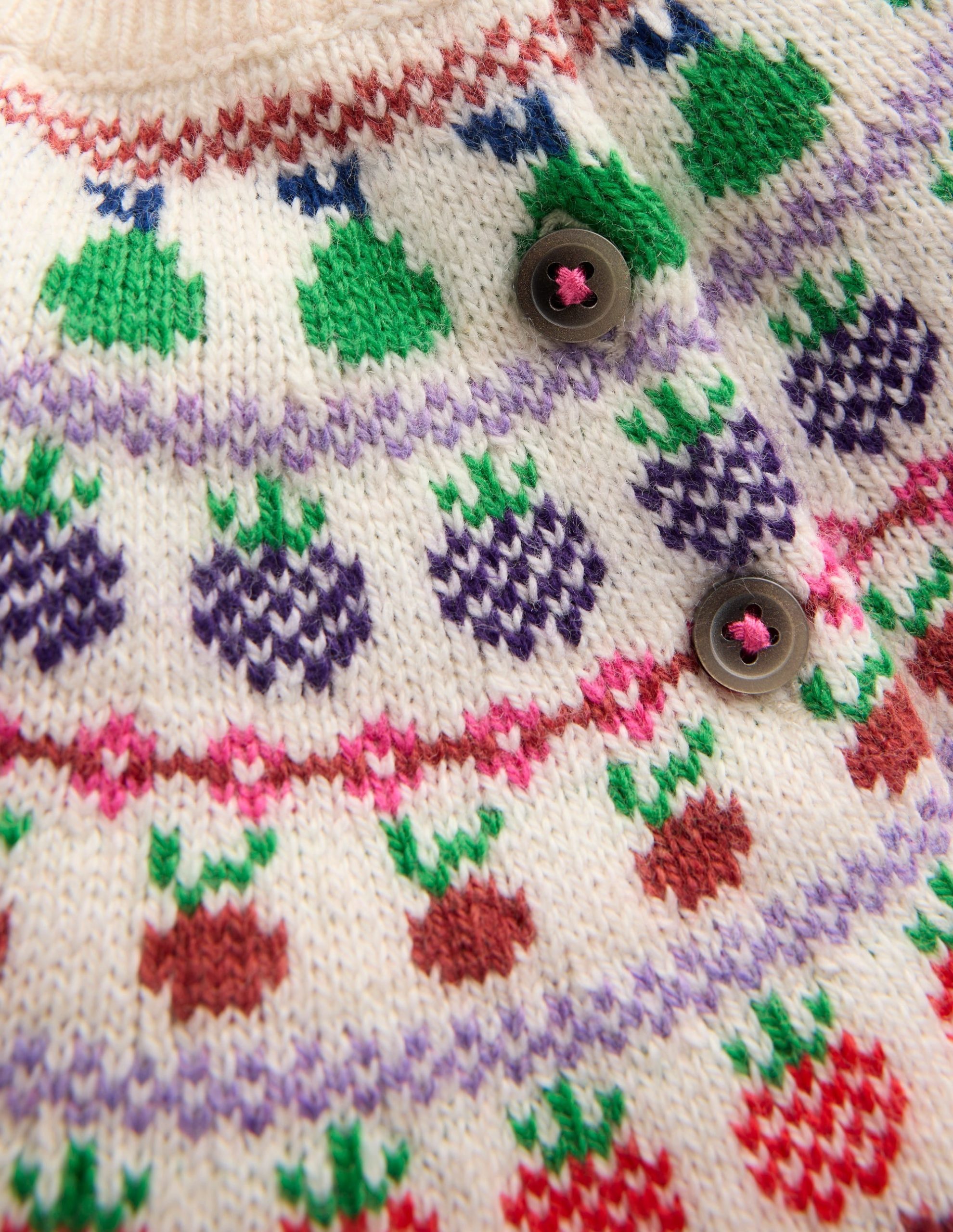 Fair Isle Cardigan-Multi Fruit - Image 3
