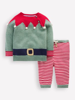 Knitted Play Set-Csarite Green Elf