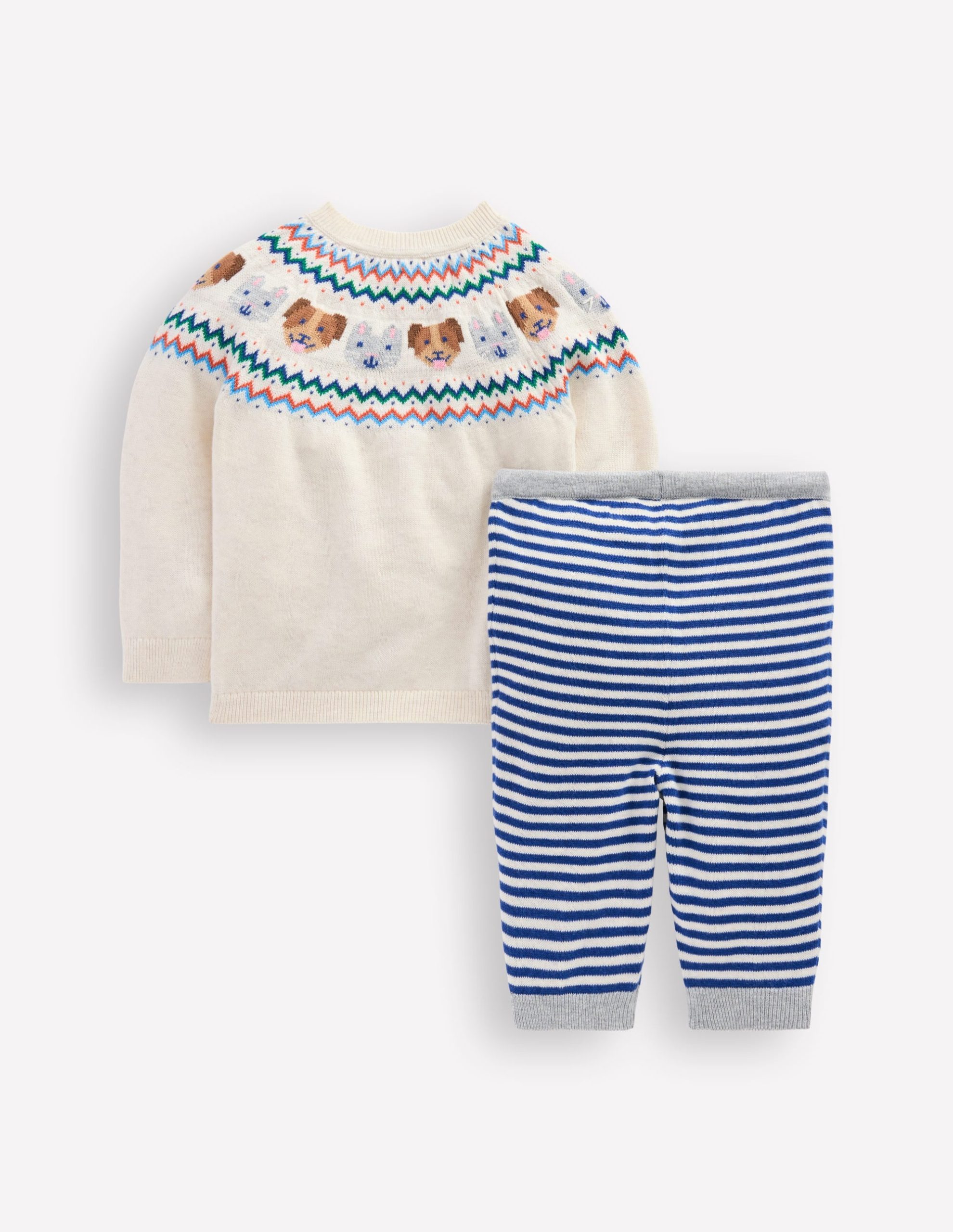 Knitted Play Set-Ecru Marl Pets - Image 2