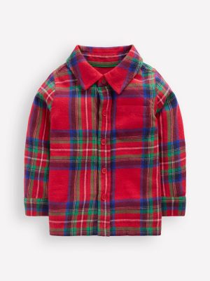 Boys Shirt-Red Check