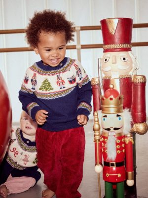 Jersey Cord Trousers-Carmine Red