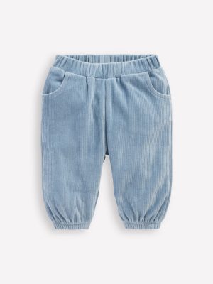 Jersey Cord Trousers-French Blue