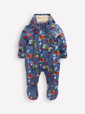 Boys Snowsuit-Blue Trains