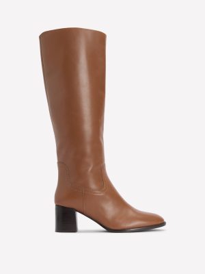 Skye Smart Knee Boots-Tan