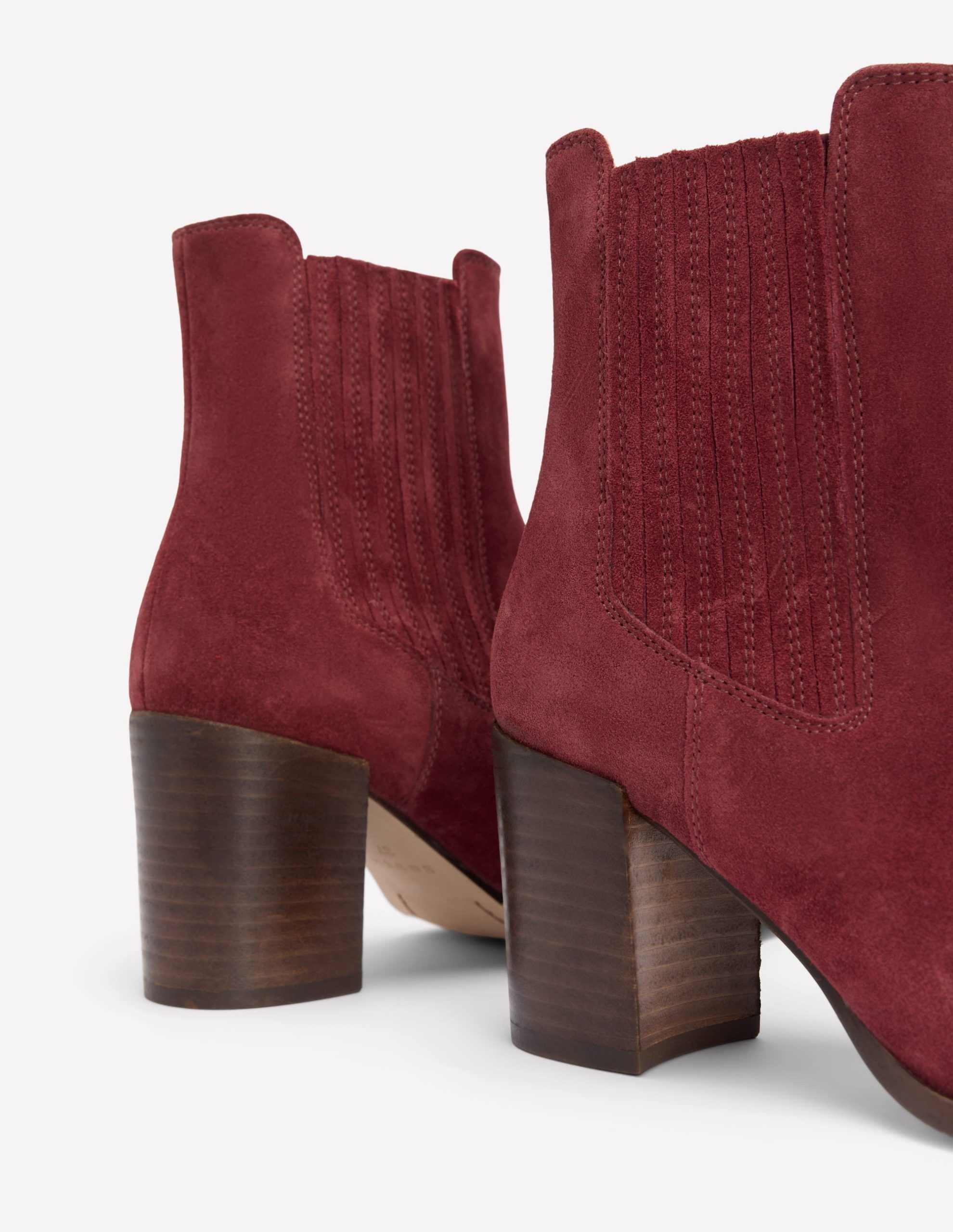 Point Casual Ankle Boots-Oxblood - Image 4