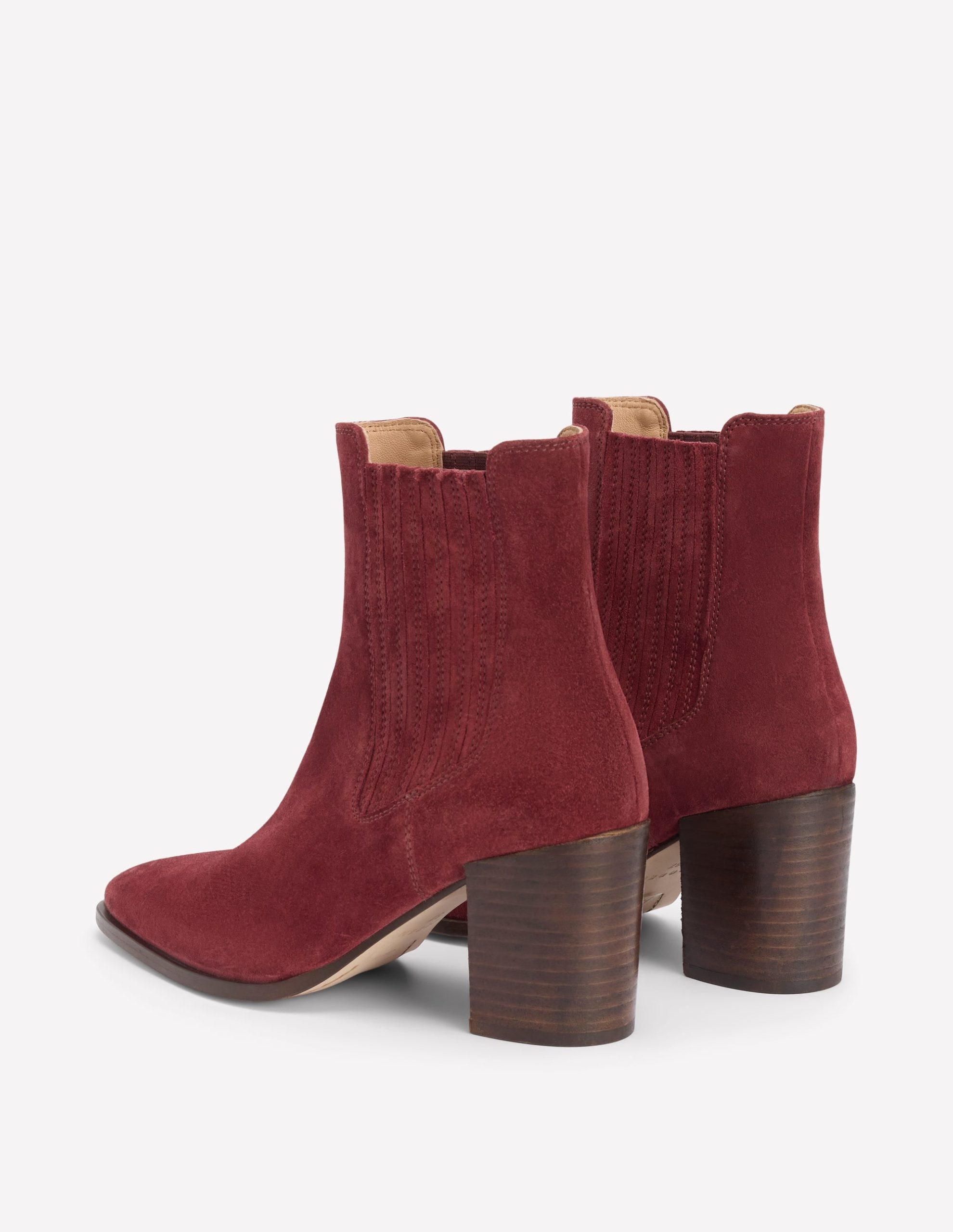 Point Casual Ankle Boots-Oxblood - Image 5