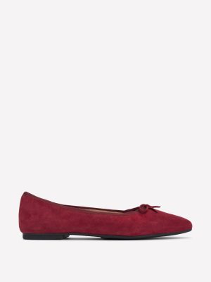 Point Flexi Sole Flats-Oxblood