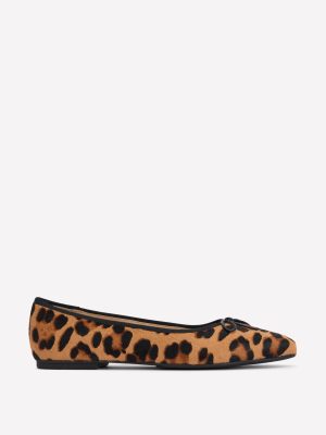 Point Flexi Sole Flats-Classic Leopard