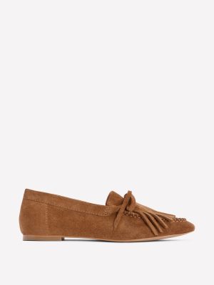 Soft Tassel Deck Shoes-Tan