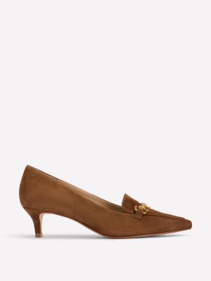 Iris Heel Snaffle Point Loafer-Raw Umber