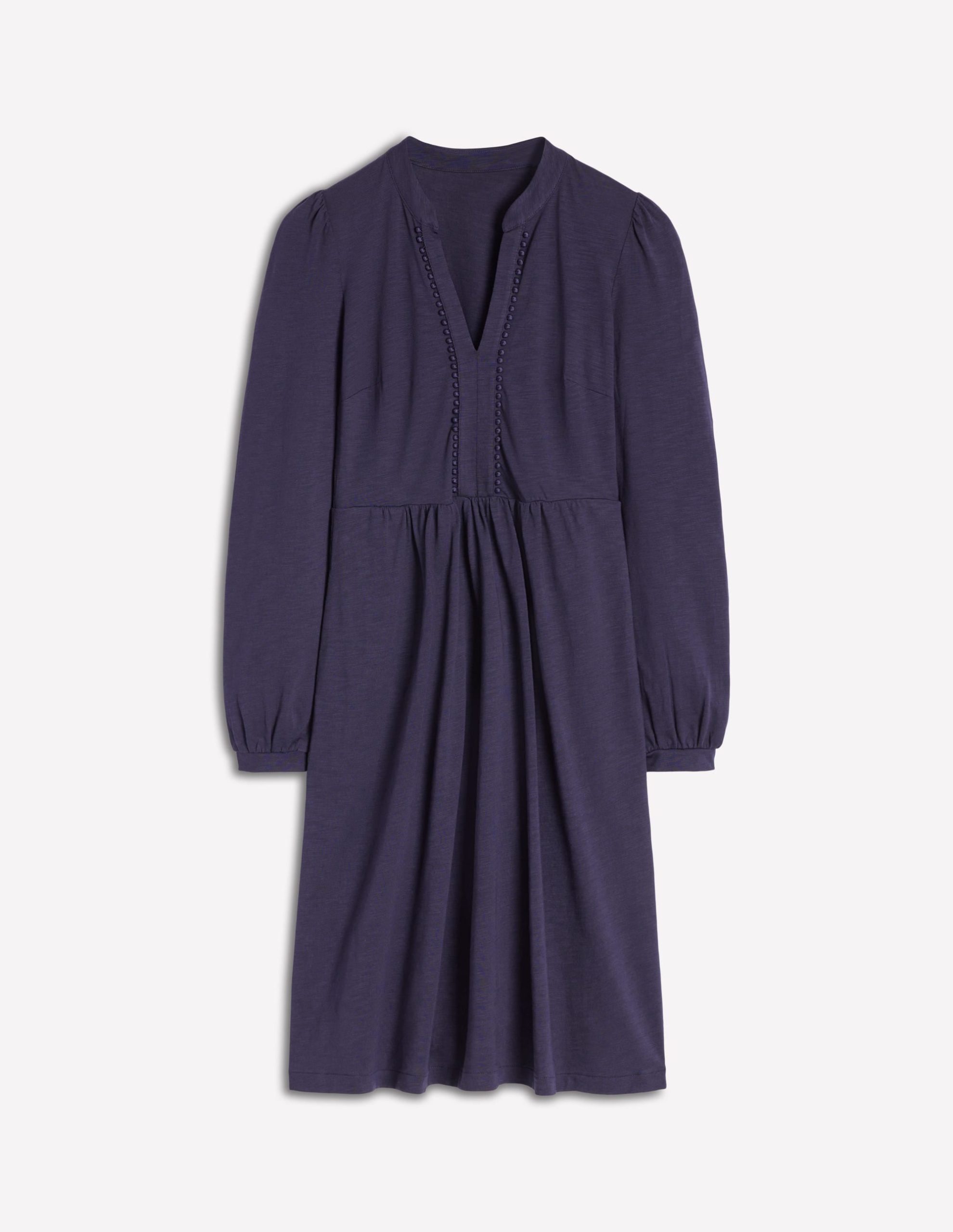 Naomi Relaxed Jersey Dress-Navy - Image 5