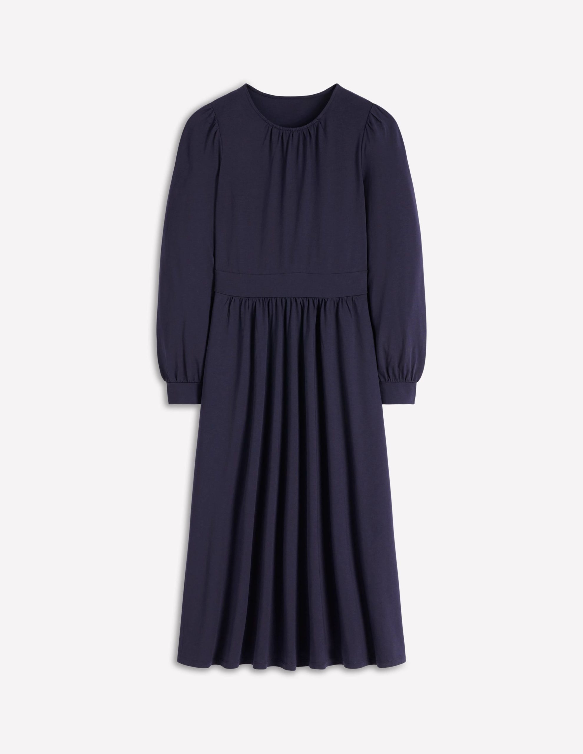 Alexandra Jersey Midi Dress-Navy - Image 5
