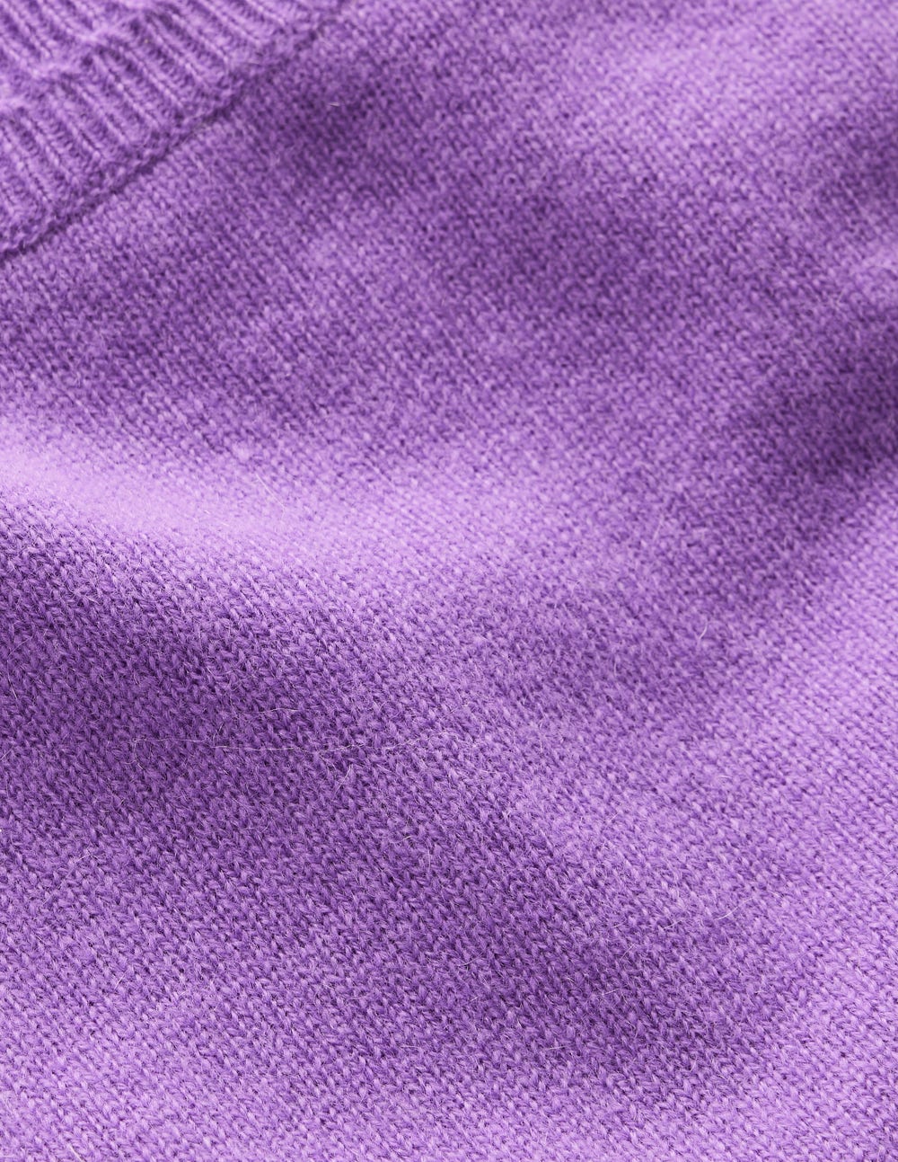 Eva Cashmere Crew Neck Jumper-Purple Topaz - Image 6