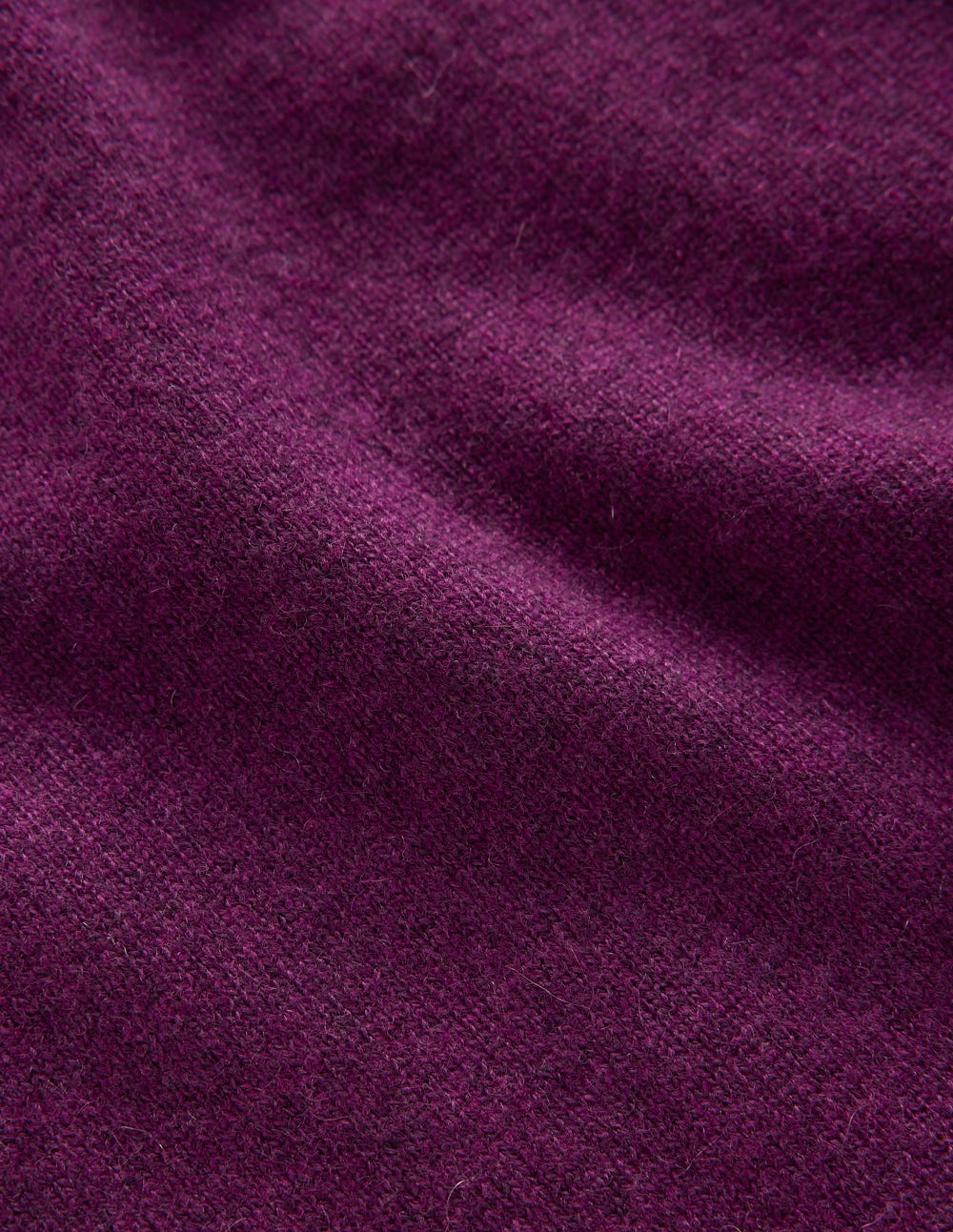 Eva Cashmere Crew Neck Jumper-Plum Melange - Image 7