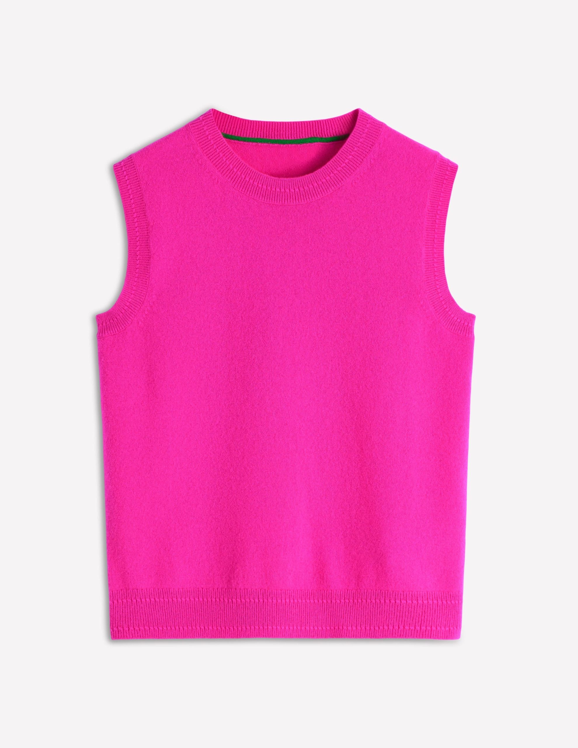 Eva Cashmere Tank-Pop Pansy - Image 7