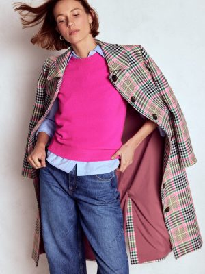 Eva Cashmere Vest-Pop Pansy