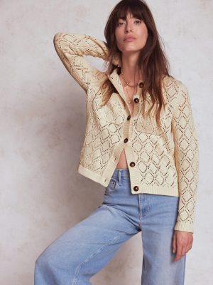 Astrid Knitted Shirt-Warm Ivory