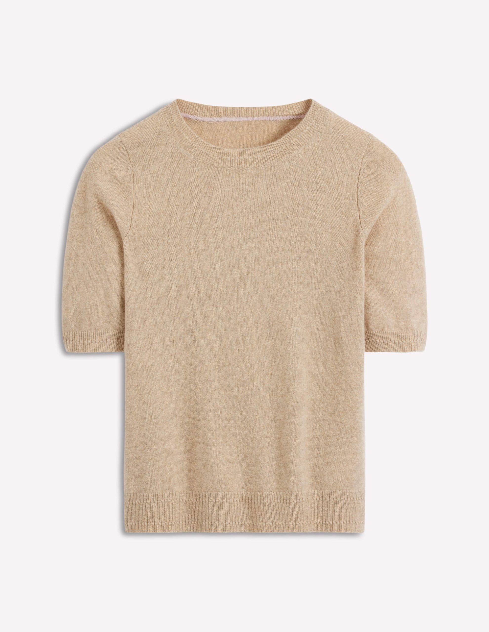 Eva Cashmere T-Shirt-Chinchilla Melange - Image 5
