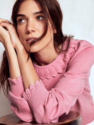 Melina Cotton Ruffle Jumper-Formica Pink